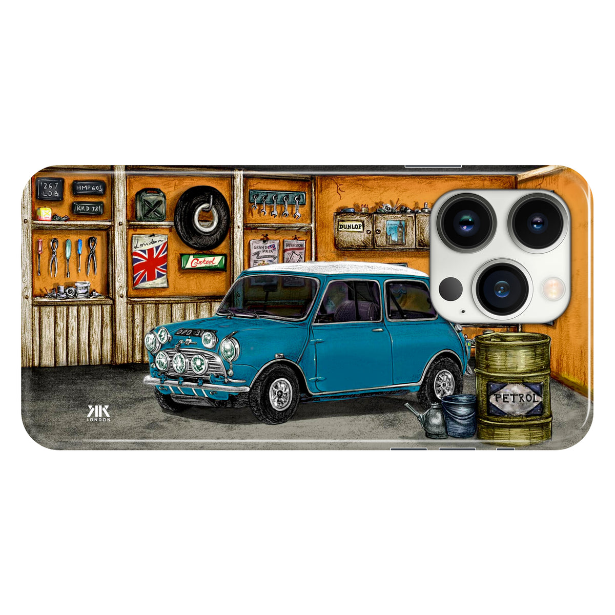 Mini Classic Cooper S Surf Blue - Snap Case - iphone-13-pro