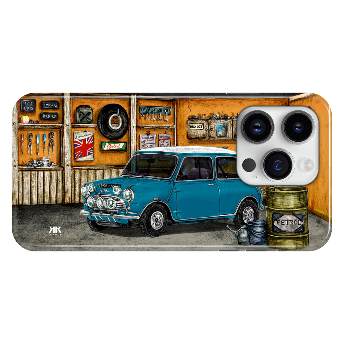 Mini Classic Cooper S Surf Blue - Snap Case - iphone-14-pro