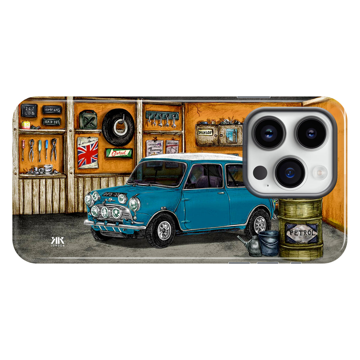 Mini Classic Cooper S Surf Blue - Tough Case - iphone-14-pro