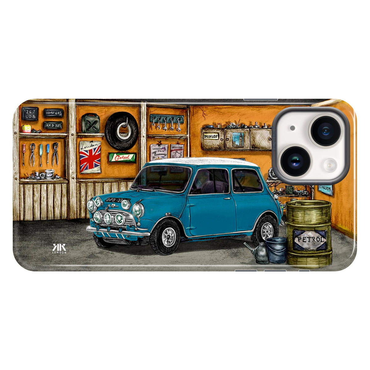 Mini Classic Cooper S Surf Blue - Tough Case - iphone-14