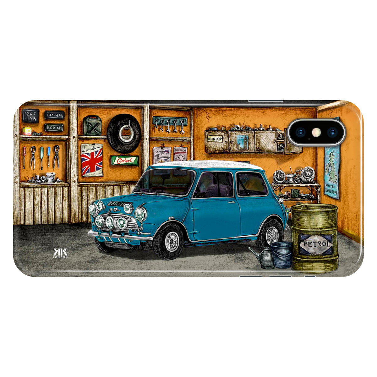Mini Classic Cooper S Surf Blue - Snap Case - iphone-x
