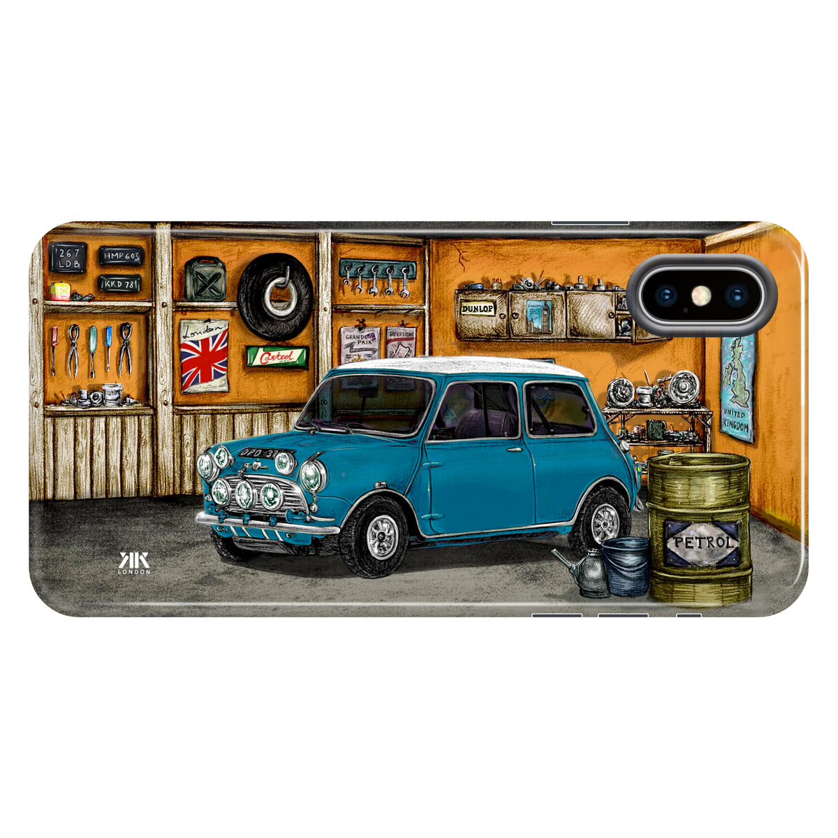 Mini Classic Cooper S Surf Blue - Tough Case - iphone-x