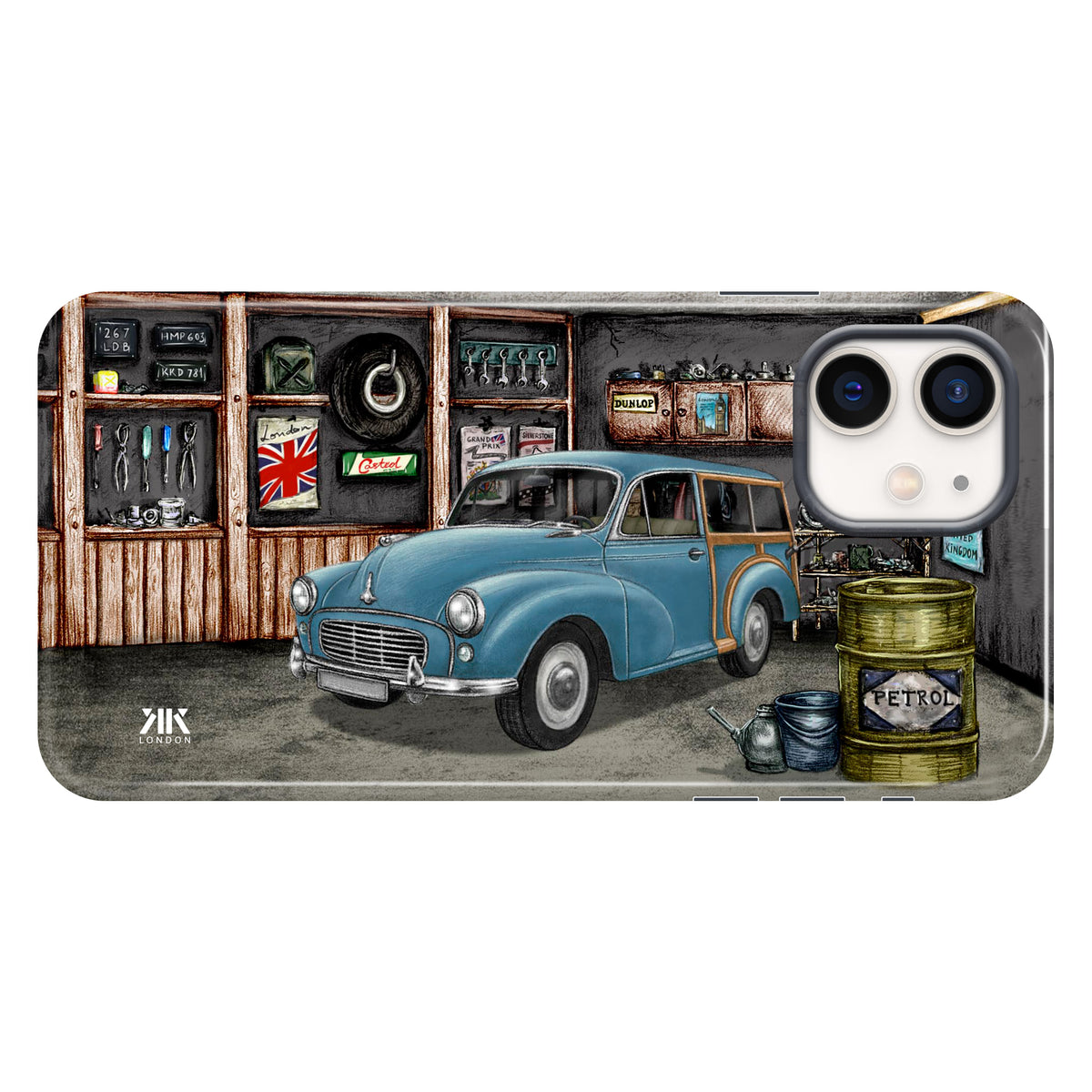 Morris Minor 1000 Traveller 1962 Persian Blue - Tough Case - iphone-12