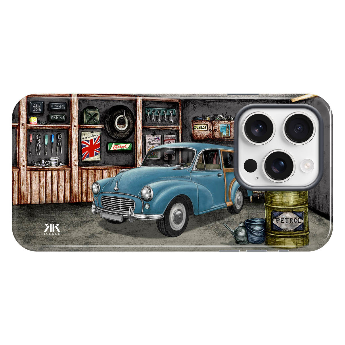Morris Minor 1000 Traveller 1962 Persian Blue - Tough Case - iphone-16-pro