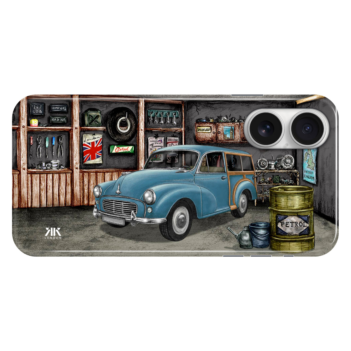 Morris Minor 1000 Traveller 1962 Persian Blue - Snap Case - iphone-16