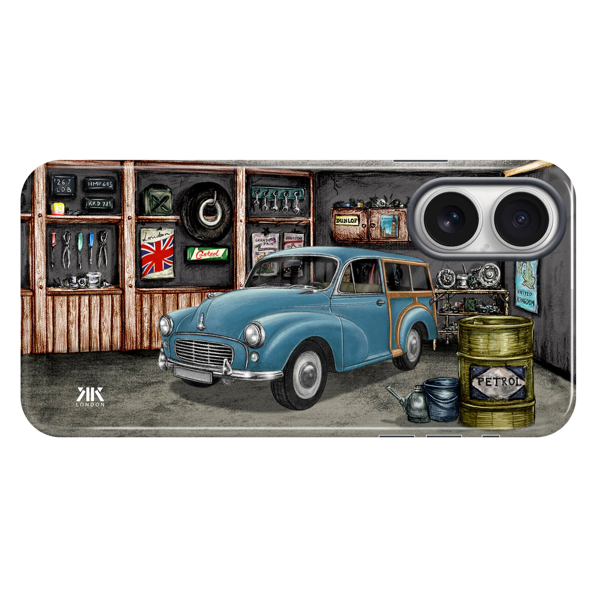 Morris Minor 1000 Traveller 1962 Persian Blue - Tough Case - iphone-16