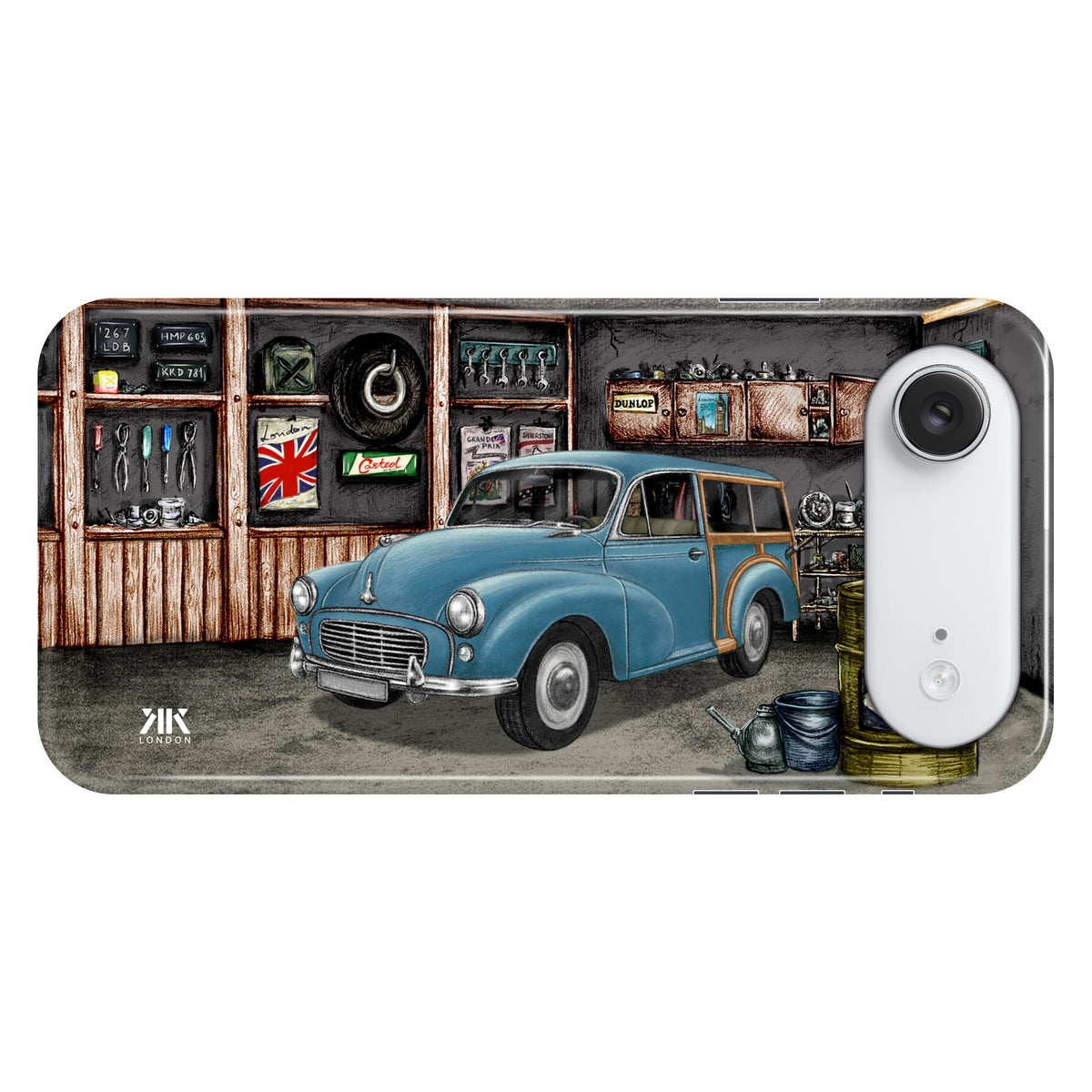 Morris Minor 1000 Traveller 1962 Persian Blue - Snap Case - iphone-17-air