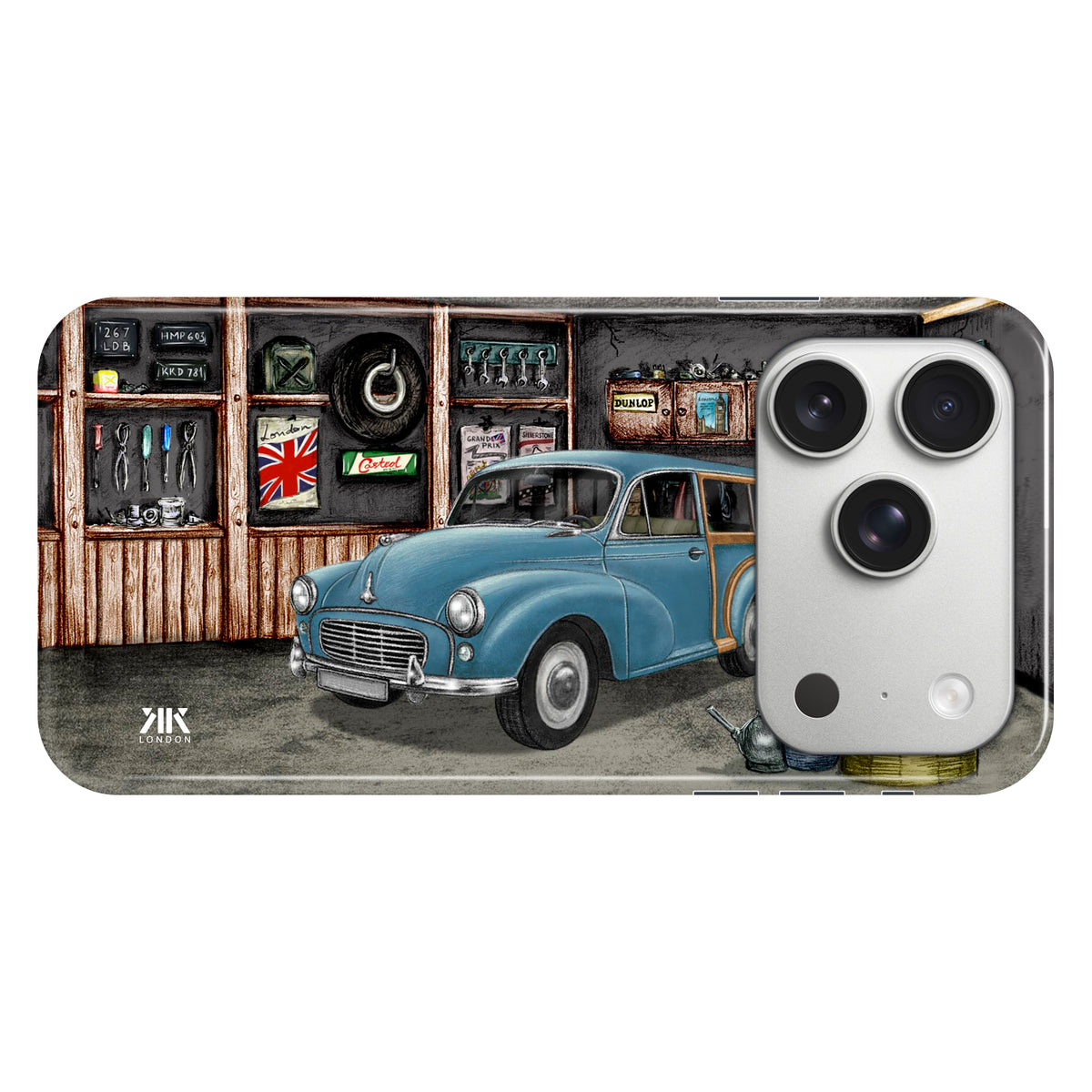 Morris Minor 1000 Traveller 1962 Persian Blue - Snap Case - iphone-17-pro