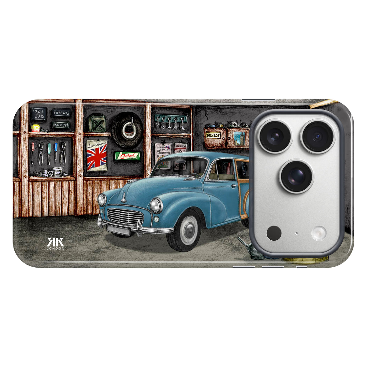 Morris Minor 1000 Traveller 1962 Persian Blue - Tough Case - iphone-17-pro