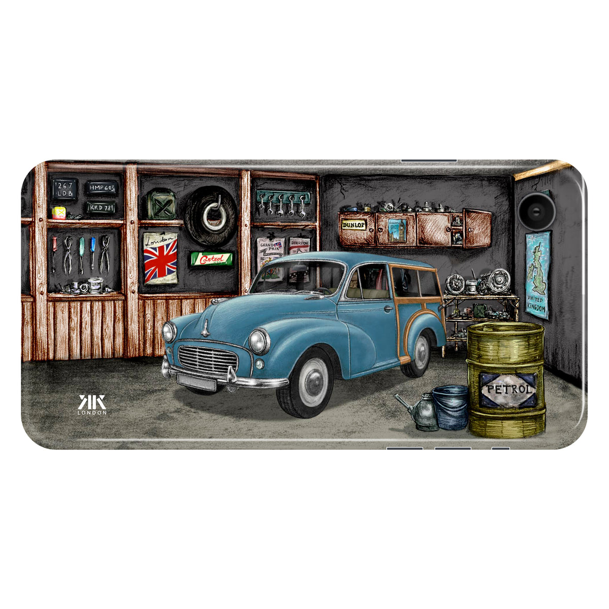 Morris Minor 1000 Traveller 1962 Persian Blue - Snap Case - iphone-xr