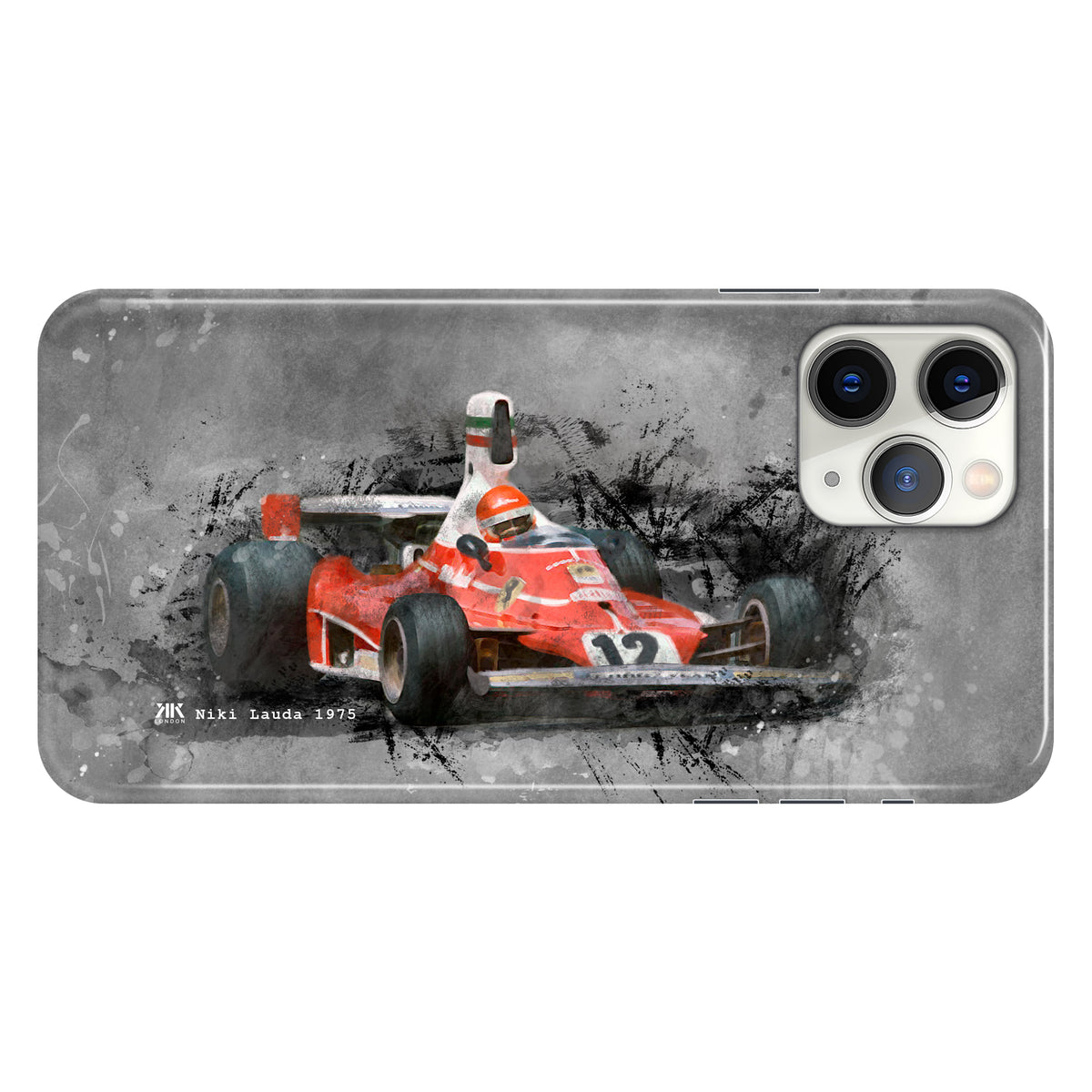 Niki Lauda Ferrari 1975 F1 Car Phone Case - Snap Case - iphone-11-pro