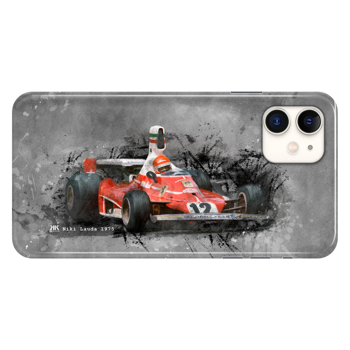 Niki Lauda Ferrari 1975 F1 Car Phone Case - Snap Case - iphone-11