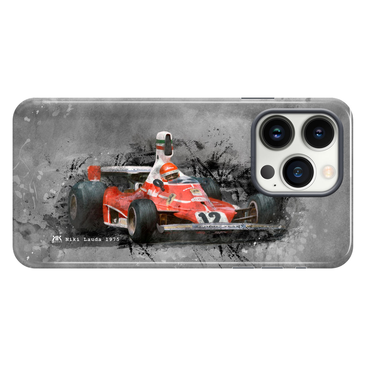Niki Lauda Ferrari 1975 F1 Car Phone Case - Tough Case - iphone-13-pro
