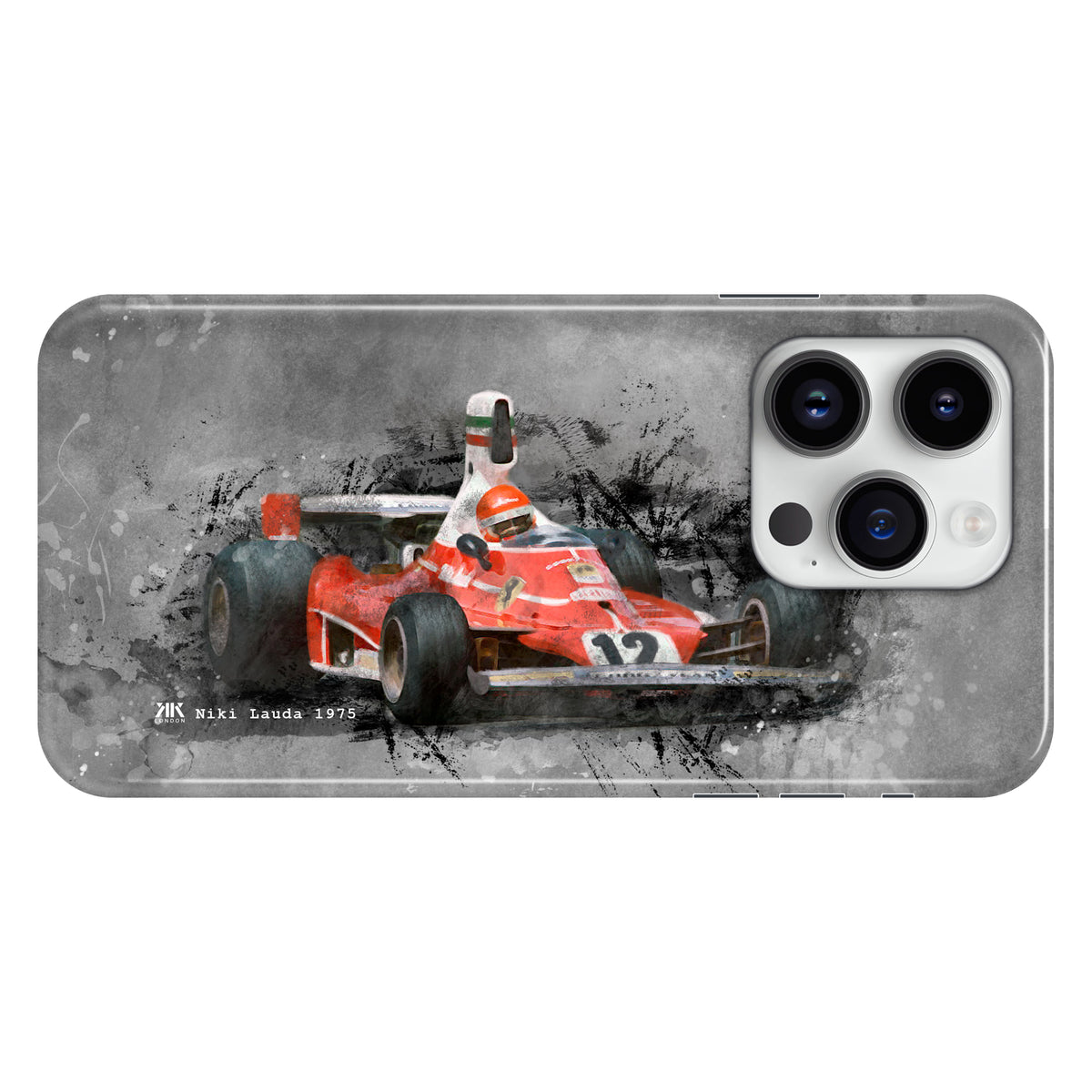 Niki Lauda Ferrari 1975 F1 Car Phone Case - Snap Case - iphone-14-pro