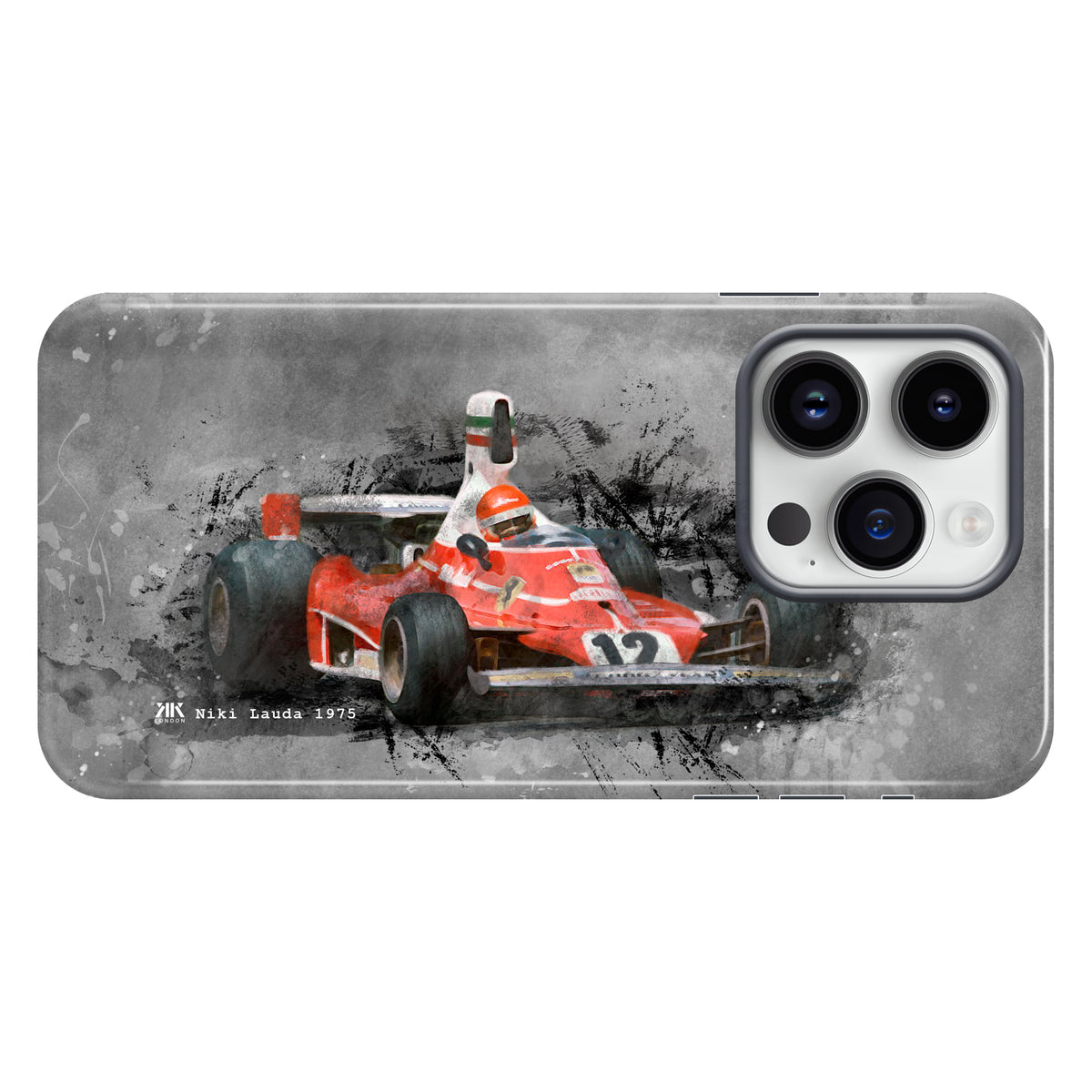 Niki Lauda Ferrari 1975 F1 Car Phone Case - Tough Case - iphone-14-pro