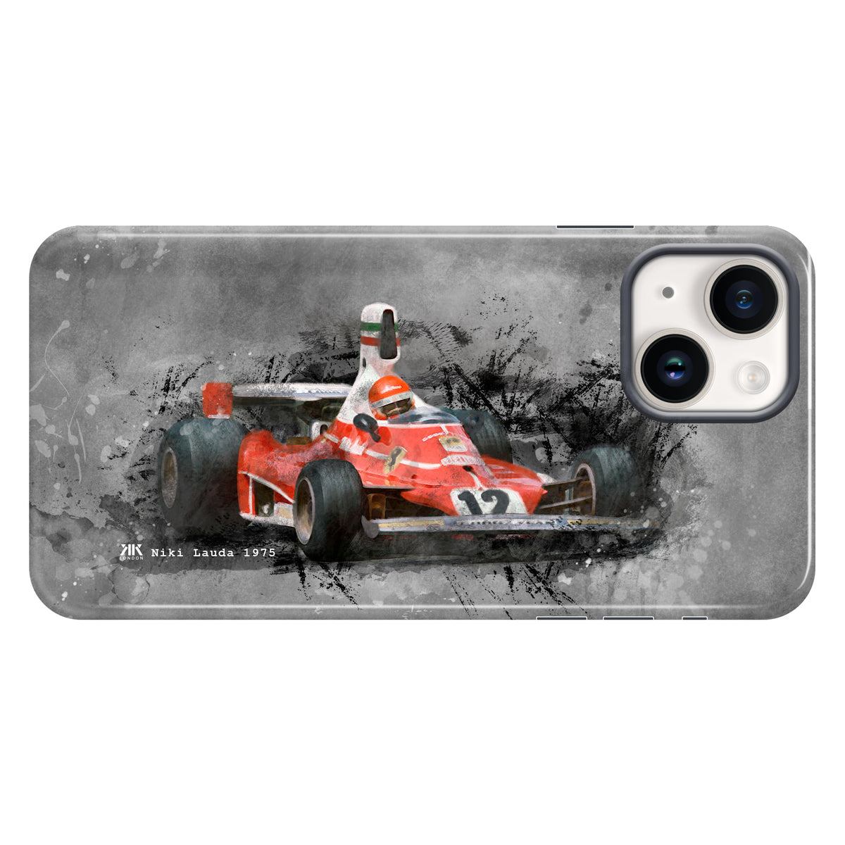 Niki Lauda Ferrari 1975 F1 Car Phone Case - Tough Case - iphone-14