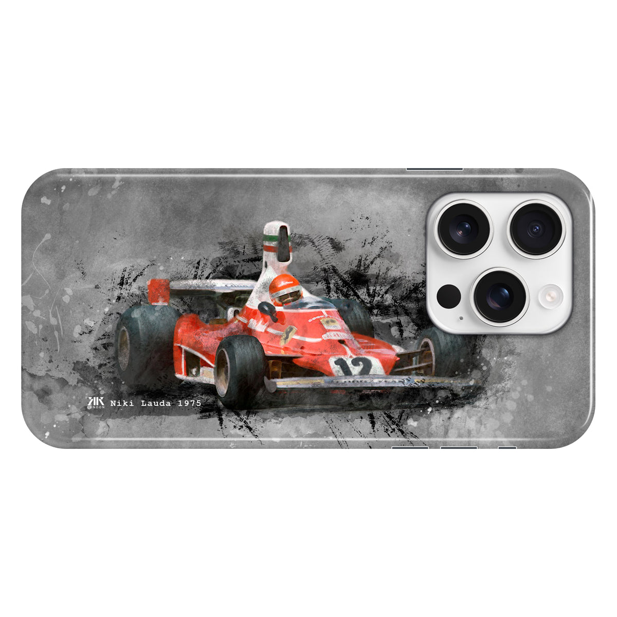 Niki Lauda Ferrari 1975 F1 Car Phone Case - Snap Case - iphone-16-pro