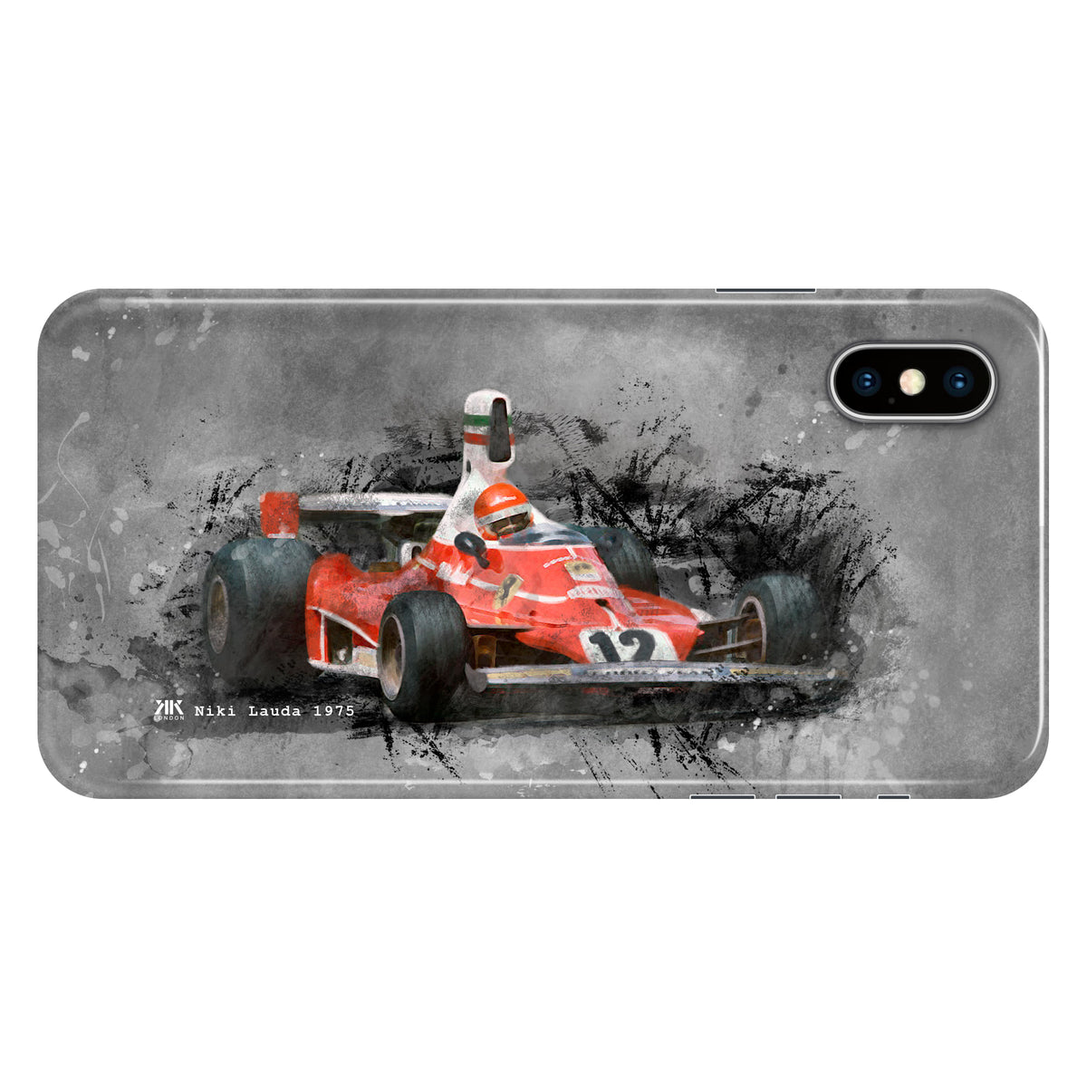 Niki Lauda Ferrari 1975 F1 Car Phone Case - Snap Case - iphone-x