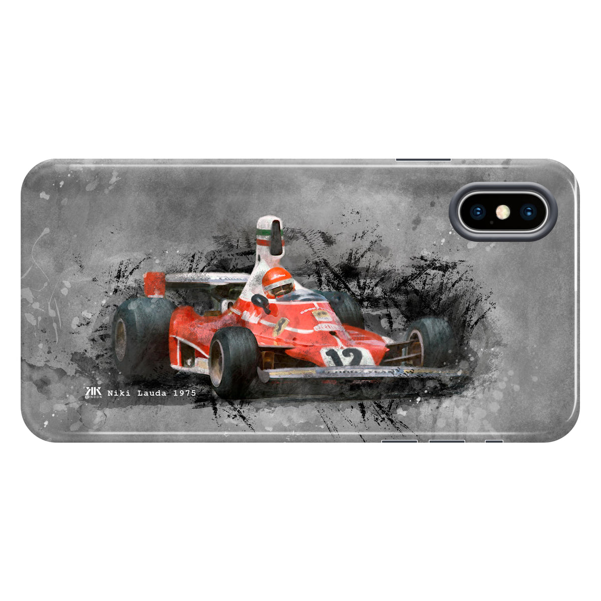Niki Lauda Ferrari 1975 F1 Car Phone Case - Tough Case - iphone-x