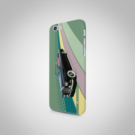 This phone case by Italian trained, Auto Artist Yaprak Akinci depicts the Rolls-Royce Silver Cloud Mulliner ‘Chinese Eye’ – A car that was one of the most expensive produced in the 1960’s and loved by people such as Jason King in his Detective Series. These cars were built by Mulliner Park Ward on the Silver Cloud separate chassis and did not suffer much shuttle shake like the later Rolls-Royce Corniche.