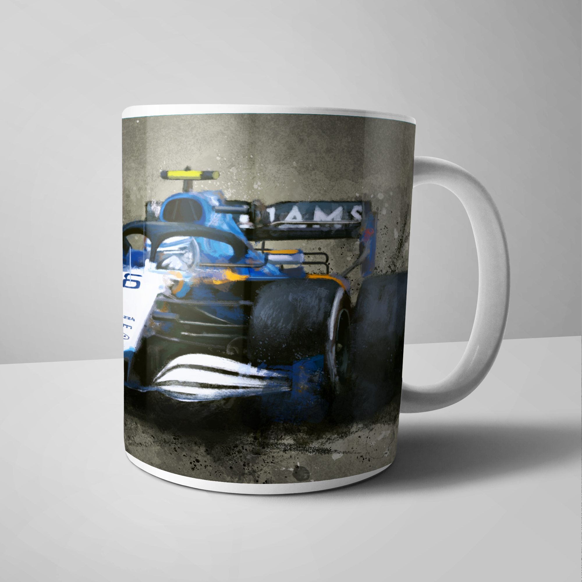 Nicholas Latifi – Williams 2021 F1 Car - Mug by KK Automotive Art F1 ...